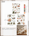 Re-design with Prima FORAGER'S RETREAT Fall Autumn 8.5 x 11 Middy Transfers 3 sheets  #684792 Limited Edition