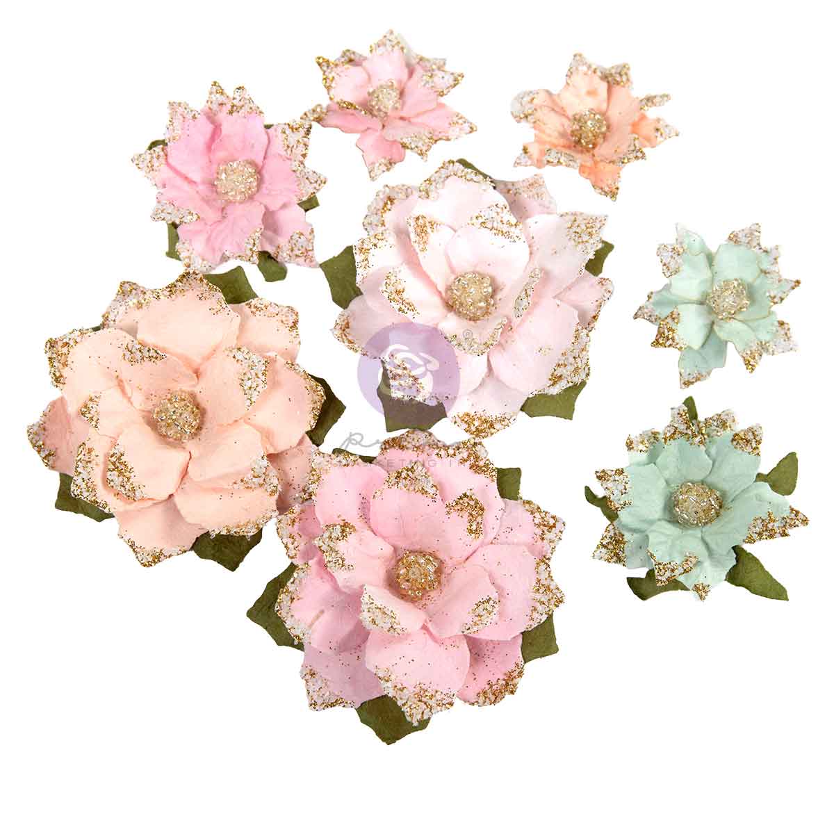 Prima - Christmas Blush Collection - WARM & COZY - Flowers 8 pcs #686291