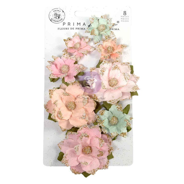 Prima - Christmas Blush Collection - WARM & COZY - Flowers 8 pcs #686291