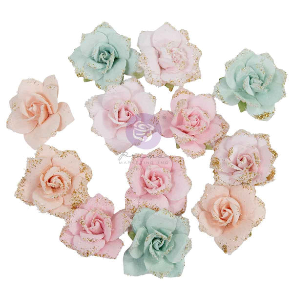 Prima - Christmas Blush Collection - SPARKLING HOLIDAY - Flowers 12 pcs #686314