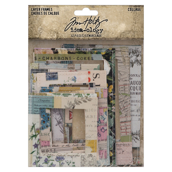 Tim Holtz idea-ology COLLAGE LAYER FRAMES #TH94318