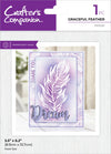 Crafters Companion GRACEFUL FEATHER Stencil #CCMASKGRFEA