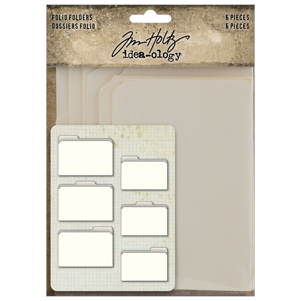 Tim Holtz idea-ology FOLIO FOLDERS - 6 pcs #TH94370