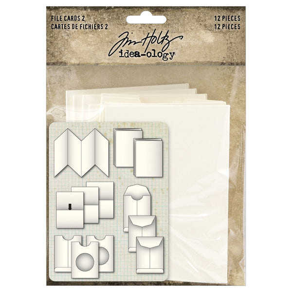 Tim Holtz idea-ology FILE CARDS 2 - 12 pcs #TH94369