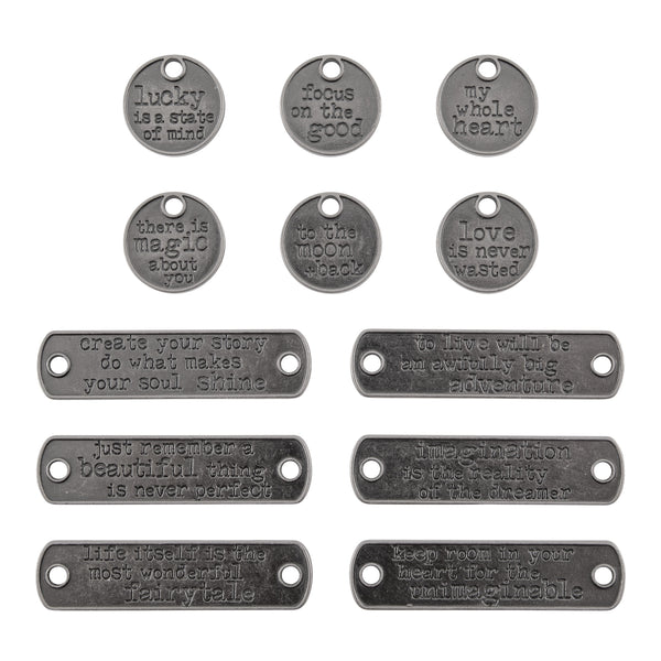 Tim Holtz idea-ology TYPED TAGS 12 pcs #TH94382