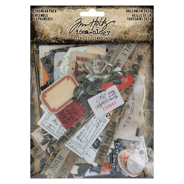 Tim Holtz idea-ology HALLOWEEN 2024 EPHEMERA PACK #TH94396