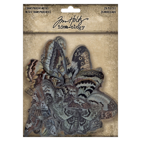 Tim Holtz idea-ology TRANSPARENT MOTHS HALLOWEEN 2024 Transparencies