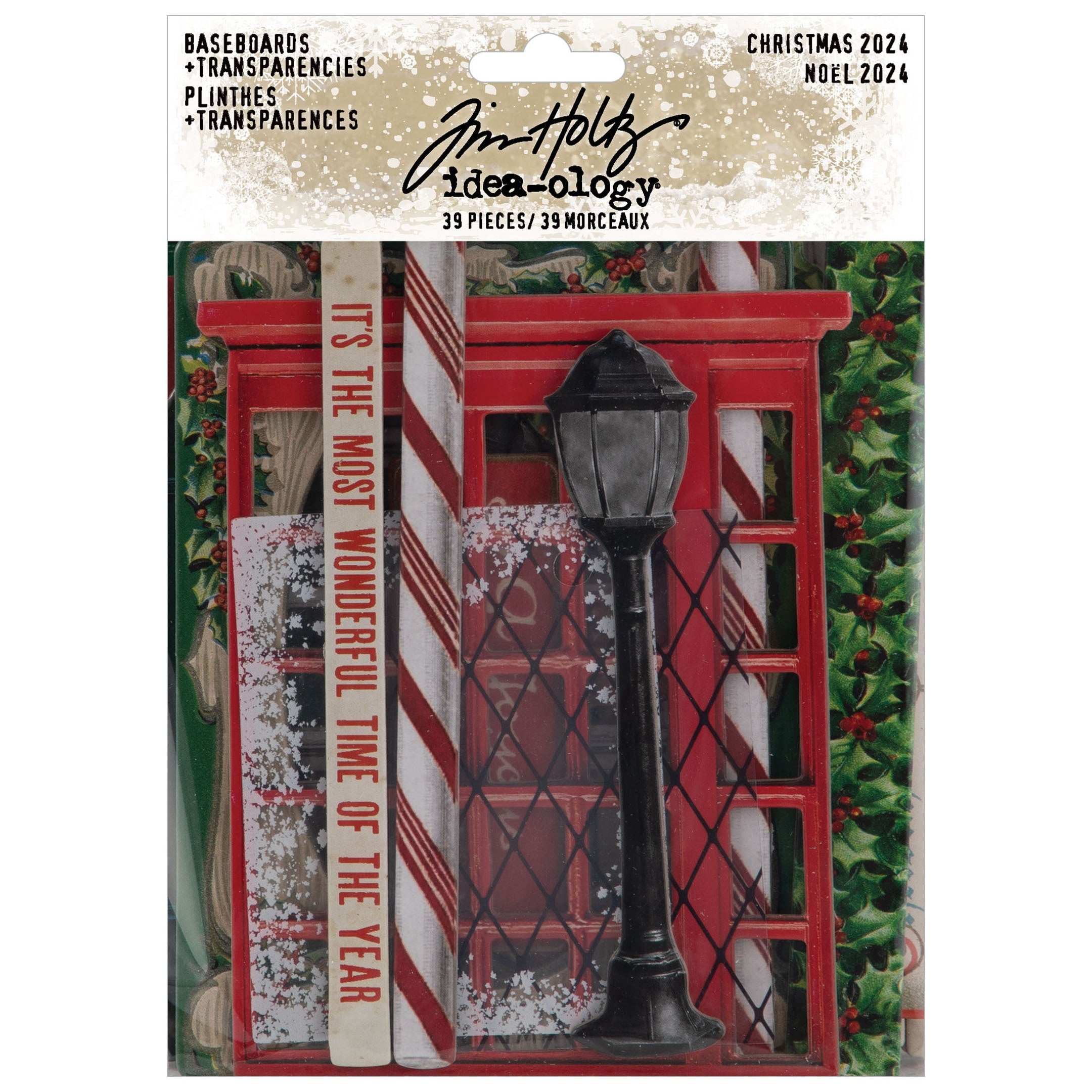 Tim Holtz  idea-ology - Baseboards & Transparencies - CHRISTMAS 2024 - 39 pieces #TH94407