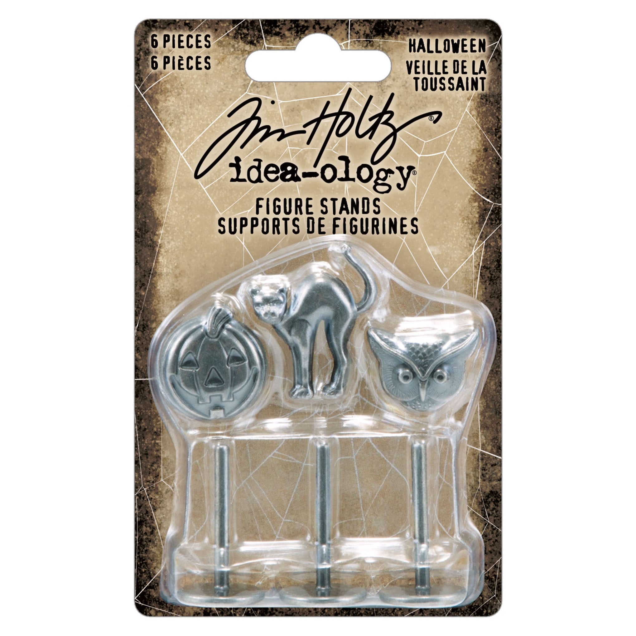 Tim Holtz idea-ology FIGURE STANDS Halloween 6 pcs #TH94397