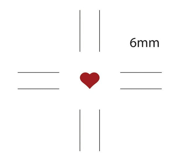 Craft Consortium ADHESIVE ENAMEL HEARTS 6 mm 80 pcs #CEADOT001