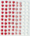 Craft Consortium ADHESIVE ENAMEL HEARTS 6 mm 80 pcs #CEADOT001