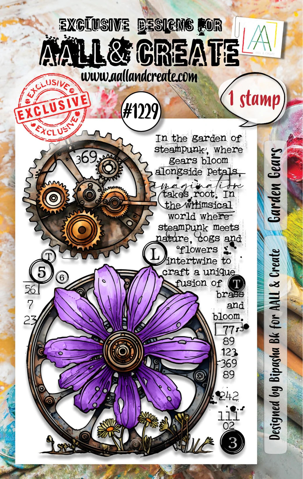 AALL and Create GARDEN GEARS Stamp Set 1 pc AALL-TP-1229