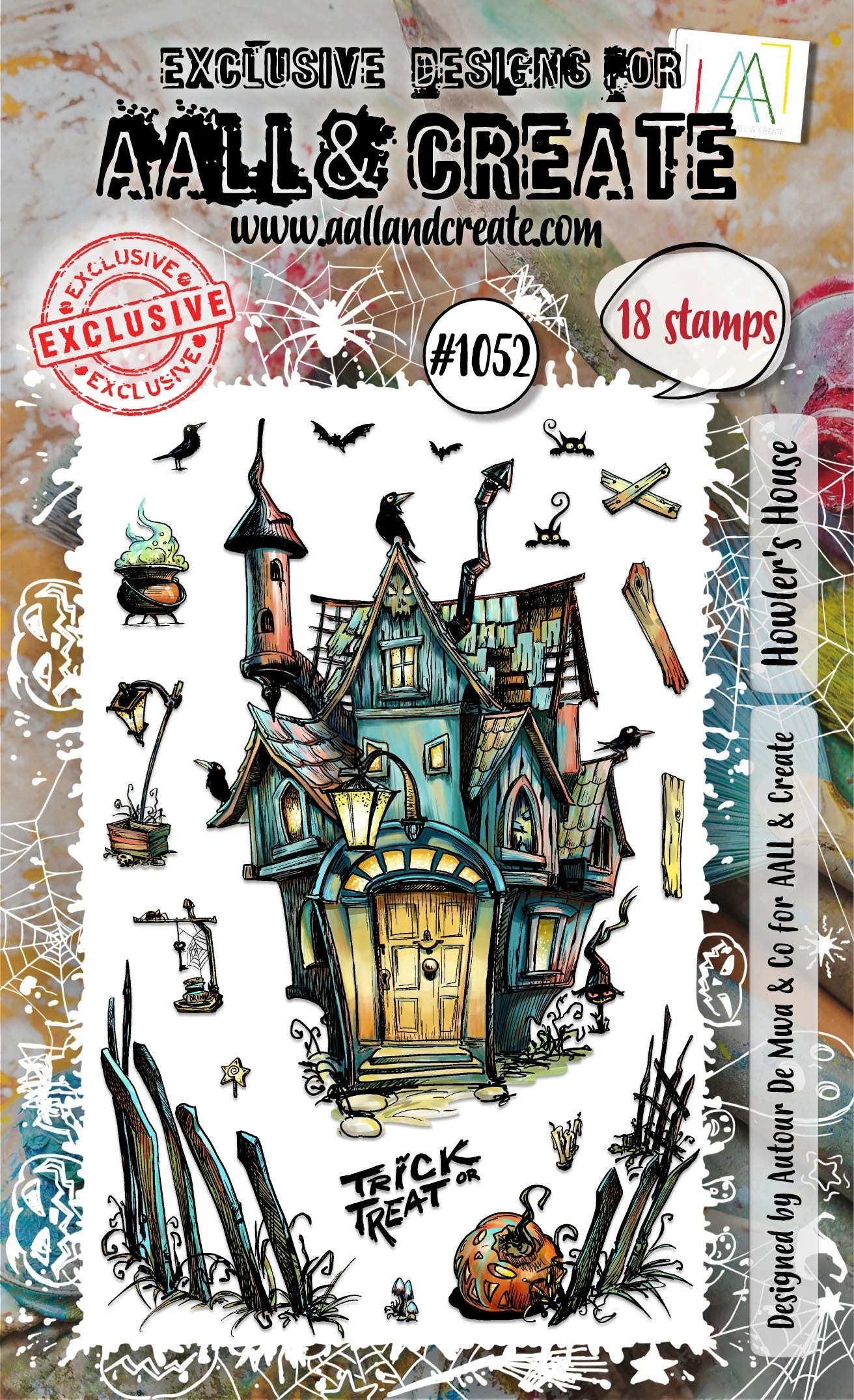 AALL and Create HOWLER'S HOUSE A6 Stamp Set #AALL-TP-1052