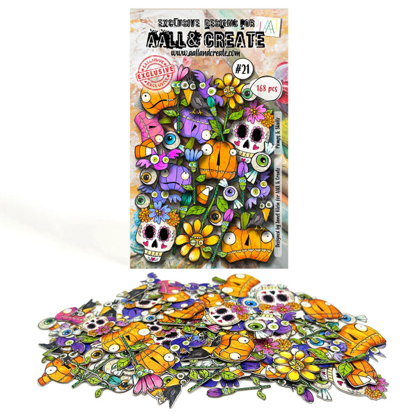 AALL And Create PUMPS & SKULLZ Die Cut Ephemera 168 pcs AALL-EP-021