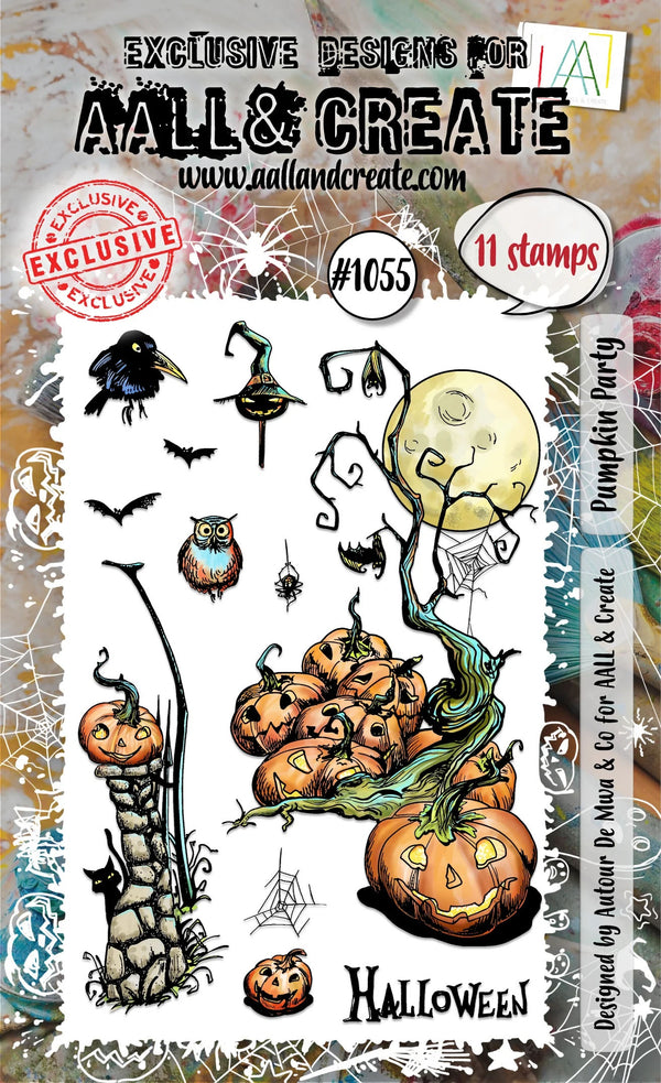 AALL and Create PUMPKIN PARTY A6 Stamp Set #AALL-TP-1055