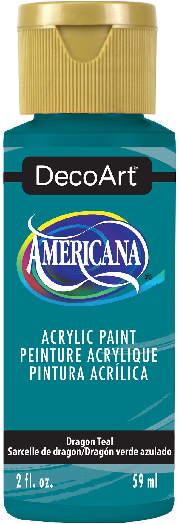 DecoArt DRAGON TEAL Americana Acrylic Paint 2 oz. Bottle - #DA433