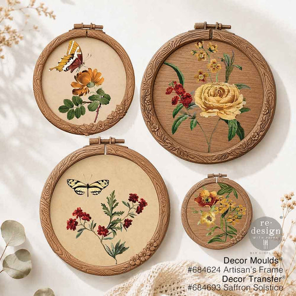 ReDesign with Prima ARTISANS FRAME Christmas Ornament Decor Moulds Mold Food Safe 5X10" Resin #684624