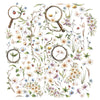 49 and Market THE LOOKING GLASS Laser-Cut Wildflowers 158 pcs #JLG-34998