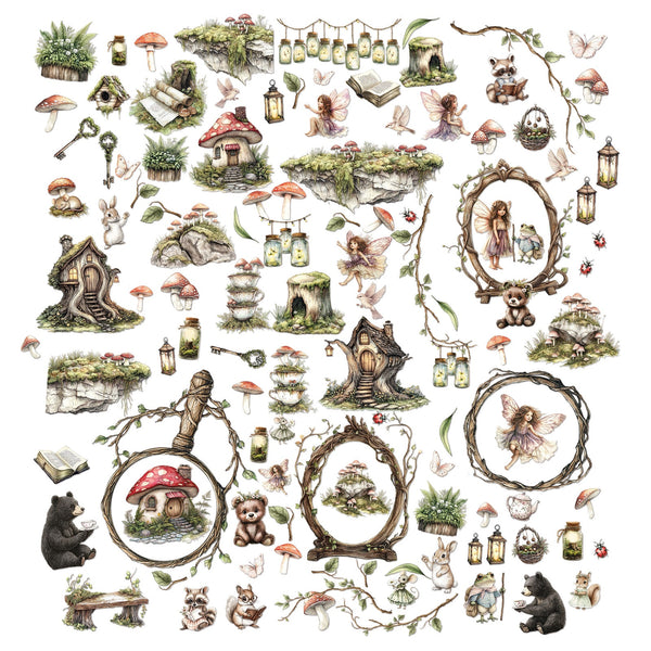 49 and Market THE LOOKING GLASS Laser-Cut Elements 113 pcs #JLG-34981