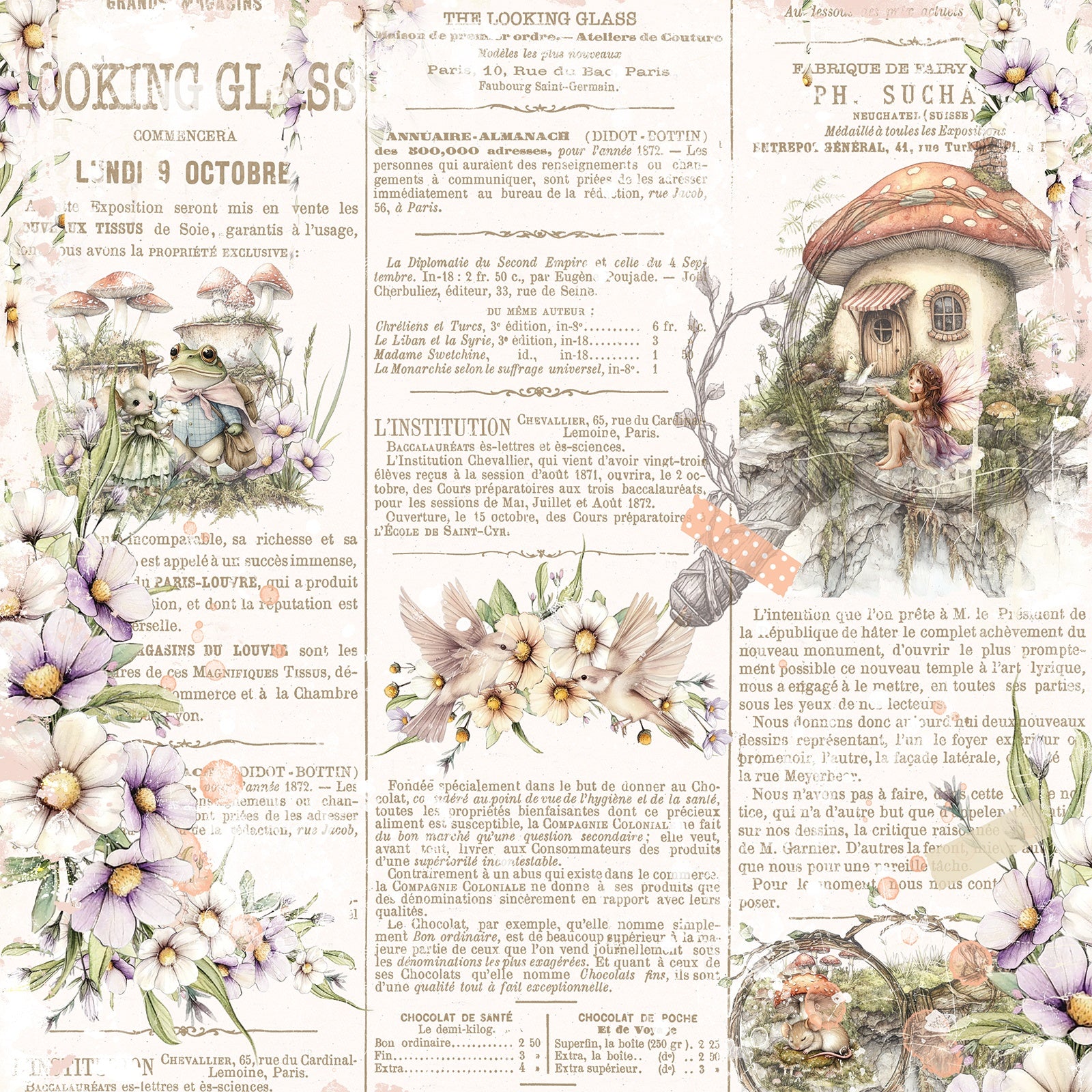 49 and Market THE LOOKING GLASS 12x12 Collection Pack #JLG-34820