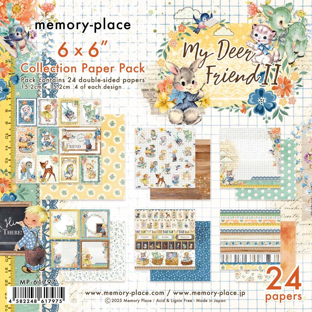 Memory-Place MY DEER FRIEND II 6x6 Paper 24 Sheets #MB-61797