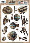 Find It Trading Steampunk BERRIE'S BEAUTIES 3D Push Out Sheets - 4 Sheets