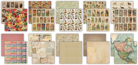 Craft Consortium THE COLLECTOR - The Essential Craft Papers 12"x12" 30 Sheets #CCEPAD038