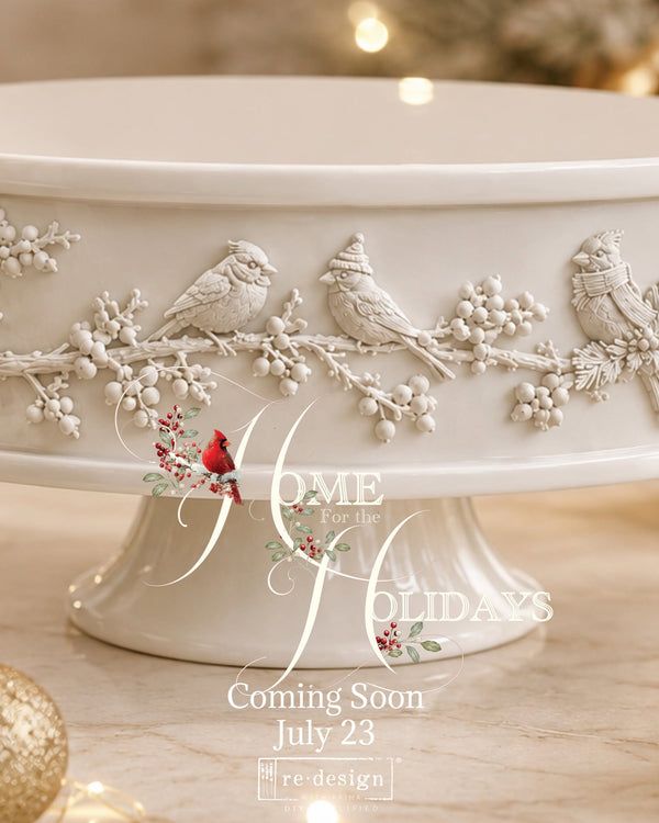 ReDesign with Prima CARDINAL GRACE Christmas Moulds Food Safe Heat Resistant Resin 5X8" #684464