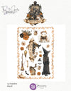 Prima 3 Girls Tale MADE of MAGIC Witch Ghost Halloween A4 8.3x11.7 Rub On Transfer #684938