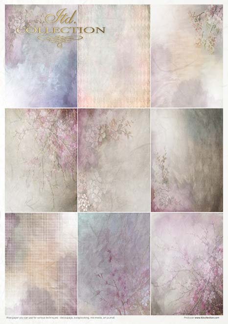 ITD Collection Easter Bunny A4 Rice Paper Set 11 Sheets #RP050