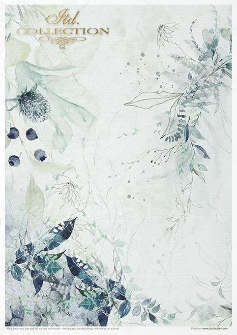 ITD Collection The WORLD of ICE Porcelain A4 Rice Paper Set 11 Sheets #RP027