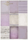 ITD Collection Provence 2 Scented with Lavender A4 Rice Paper Set 11 Sheets #RP059