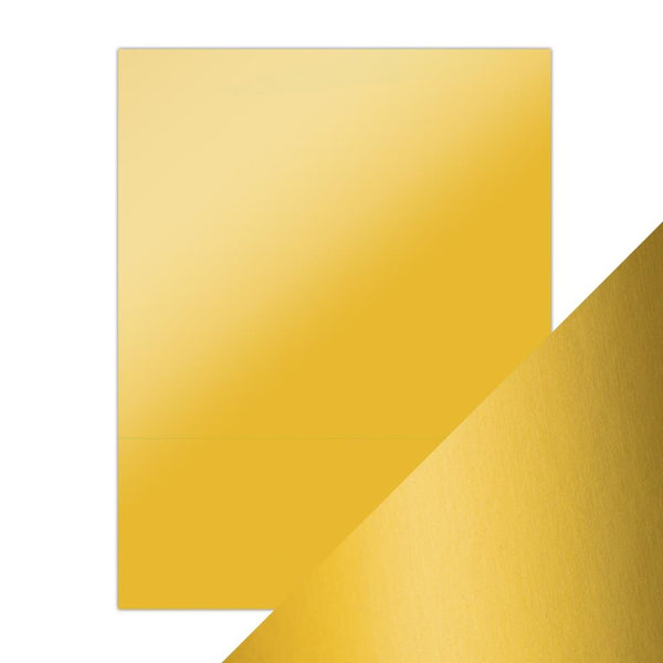 Tonic Studios Craft Perfect GOLD PEARL SATIN Mirror Cardstock 8.5x11" 5 sheets #9481E