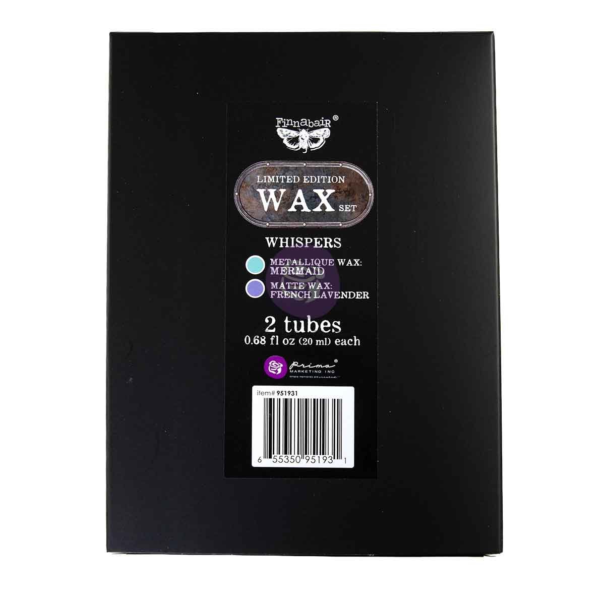 Prima Finnabair WHISPERS Limited Edition Metallique + Matte Wax Set - 2 tubes #951931