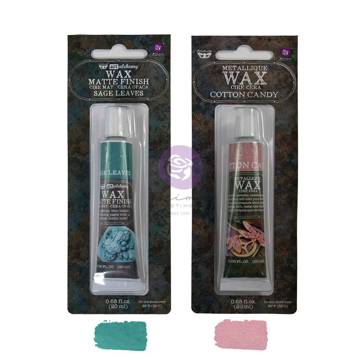 Prima Finnabair ORCHARD Limited Edition Metallique + Matte Wax Set - 2 tubes #951948