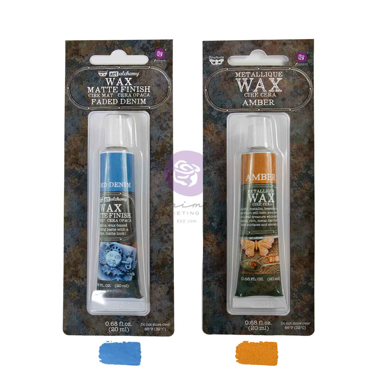 Prima Finnabair VISIONS Limited Edition Metallique + Matte Wax Set - 2 tubes #951955