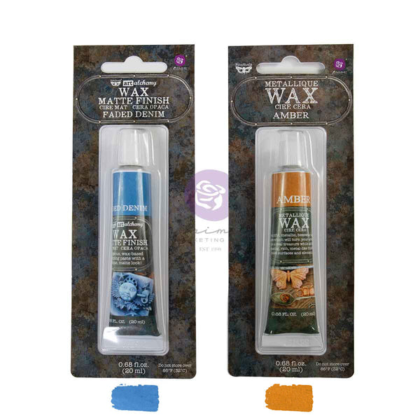 Prima Finnabair VISIONS Limited Edition Metallique + Matte Wax Set - 2 tubes #951955