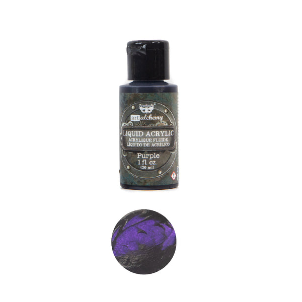 Prima Finnabair Art Alchemy PURPLE Liquid Acrylic Paint 1 oz. #967277