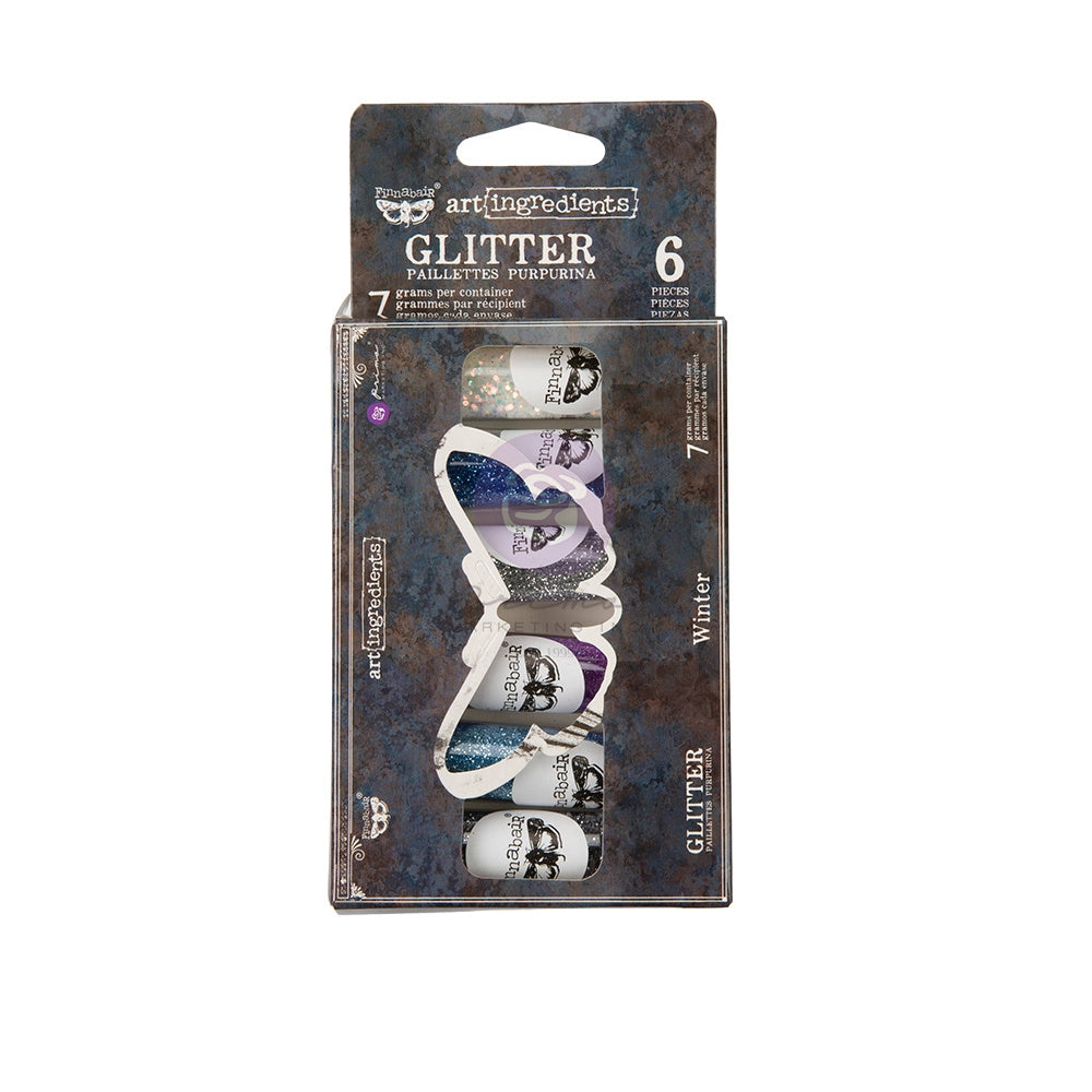 Finnabair - Prima - Art Ingredients - WINTER GLITTER - Set 6 colors - #969134