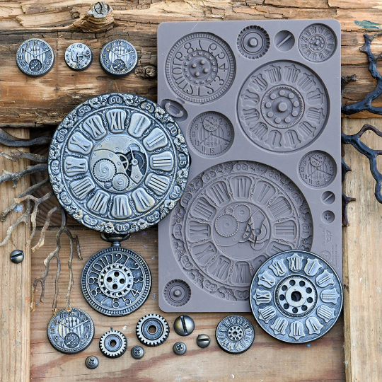 CLOCK FACES Prima Finnabair Imaginarium Moulds Molds 5