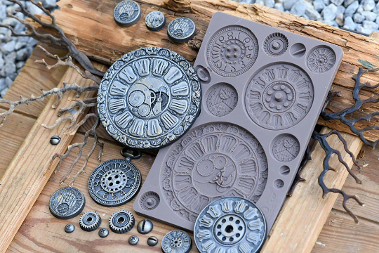 CLOCK FACES Prima Finnabair Imaginarium Moulds Molds 5