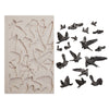 Prima Finnabair FLOCKING BIRDS Imaginarium Silicone Moulds Molds 5" x 8" #969516