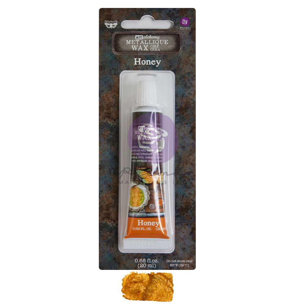 Finnabair Art Alchemy Prima HONEY METALLIQUE Wax .68 oz Tube  #969837