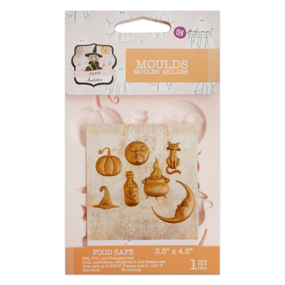 Prima LUNA Halloween Moulds Molds - Food Safe Heat Resistant RESIN 3.5