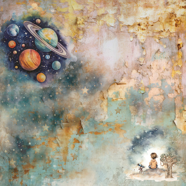 Alchemy of Art BETWEEN WORLDS 6"x6" Double Sided Cardstock #AA-BW-12