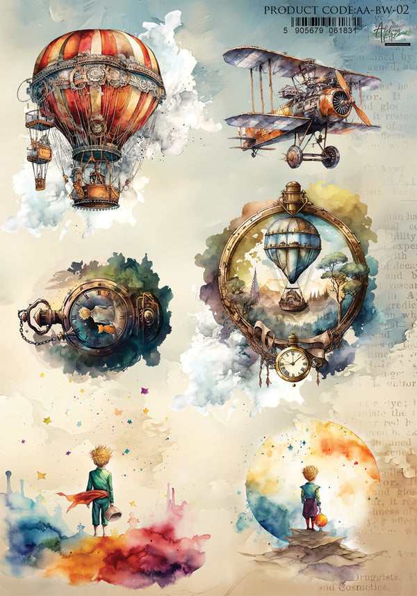 Alchemy of Art BETWEEN WORLDS A4 Decoupage Rice Paper #AA-BW-02