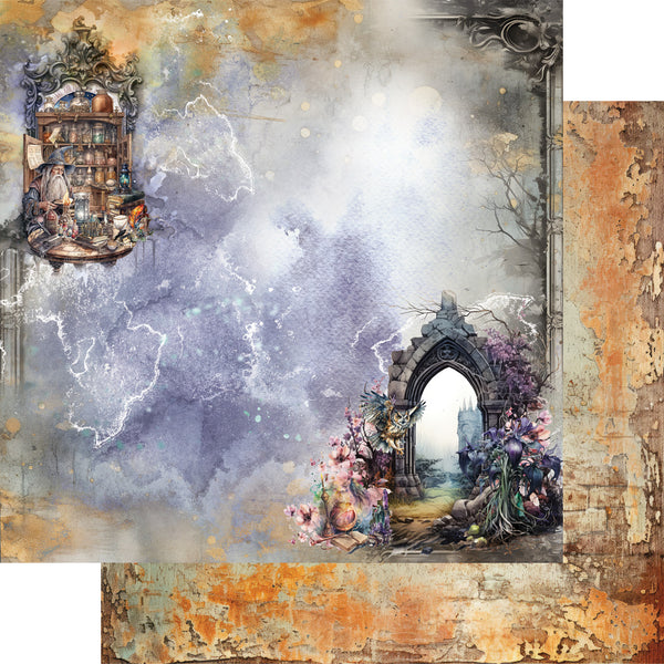 Alchemy of Art LEGENDS of the MAGIC SCHOOL 12"x12" Double Sided Cardstock #AA-LOTMS-07