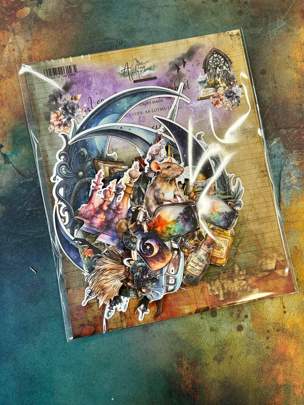 Alchemy of Art LEGENDS of the MAGIC SCHOOL Die Cuts Ephemera #AA-LOTMS-12