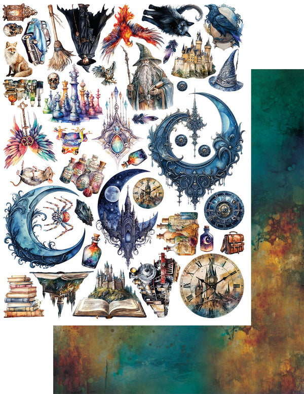 Alchemy of Art LEGENDS of the MAGIC SCHOOL Die Cuts Ephemera #AA-LOTMS-12