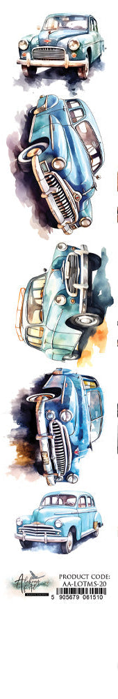 Collection of illustrated items including a car, cat, treasure chest, glasses, castle, and ice sculpture on a white background.